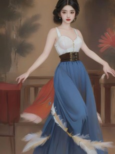 时光深处的低语者：唯美复古风中的文艺少女画像