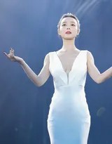 张静初深V礼服惊艳献唱 光影摇曳间尽显优雅曲线  第1张