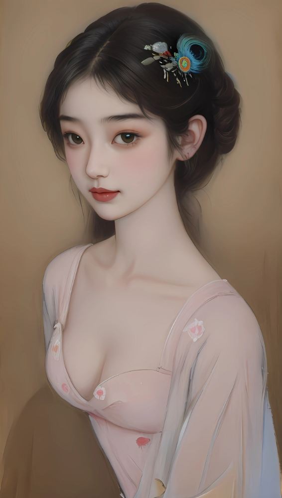 时光深处的低语者：唯美复古风中的文艺少女画像  第5张