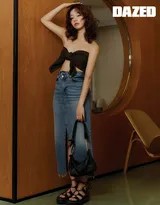 李惠利复古画报绽放灵动少女感 多变穿搭演绎怀旧时光  第5张