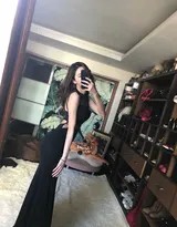 黑色情趣吊带裙御姐自拍性感风情  第8张